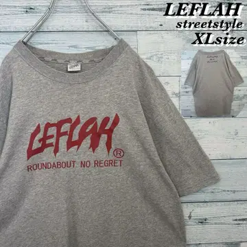 [ 스트릿 ] LEFLAH 양면 프린트 티셔츠 WANIMA XL 자수