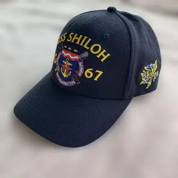USS SHILOH CG 67 자수 캡 네이비