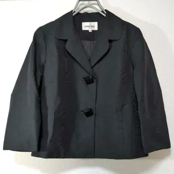 하나에모리 HANAE MORI Deux 자켓 블랙 실크 혼방 40