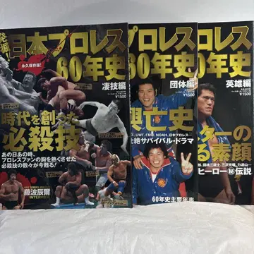 발굴! 일본 프로레슬링 60년사, 기교편, 단체편, 영웅편 3권
