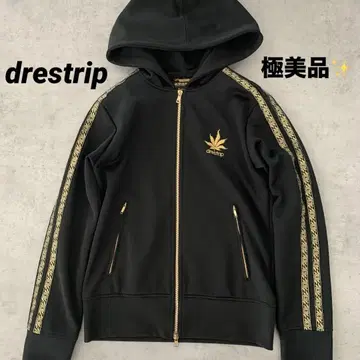 drestrip 저지 트랙 자켓 블랙 골드 자수 2