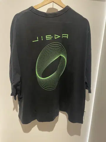 JIEDA 오버 사이즈 T셔츠 블랙 OS