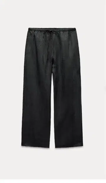 미사용 새상품 ZARA 새틴 허리밴딩 팬츠 L