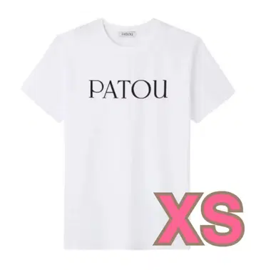 [미사용 새상품] PATOU 로고 반팔 티셔츠 화이트 XS 사이즈