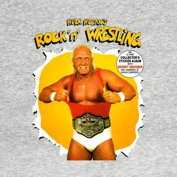 [ T셔츠 ] Hulk Hogan 헐크 호건 프로레슬링 그레이 XL