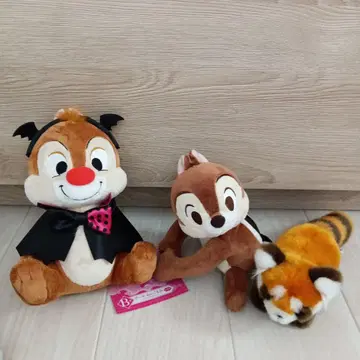 칩 데일 아라이구마 봉제 인형 3개