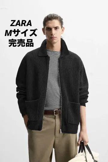 ZARA 자라 펄 니트 지퍼 가디건 M 사이즈