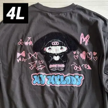 My Melody 산리오 마이멜로디 반팔 티셔츠 아베일 자수