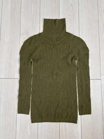 와코루 G.DRESS 터틀넥 올리브 성인 색상 L 시스루