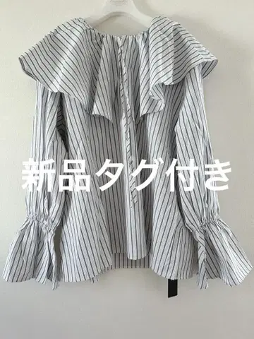 Omekashi 오메카시 프릴 칼라 블라우스