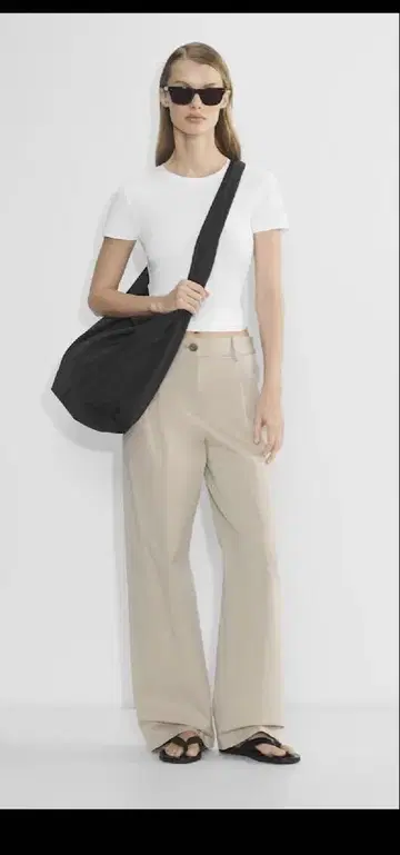 Aritzia 치노 High rise Wide Pleated Pant