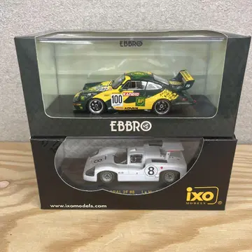 EBBRO BP 오일 포르쉐 & IXO 차파랄 2F 미니카 세트