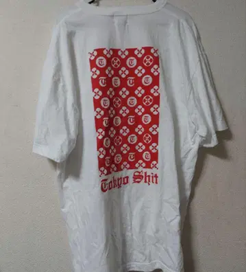 Tokyo Shit XXL 모노그램 티셔츠 화이트
