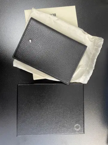 미사용 새상품 몽블랑 여권 홀더 montblanc 블랙 여권 케이스