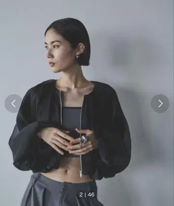 AIC 아이시 오간자 숏 자켓 블랙 새상품