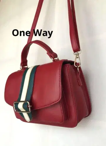 OneWay 레드 숄더백 2way 새상품급