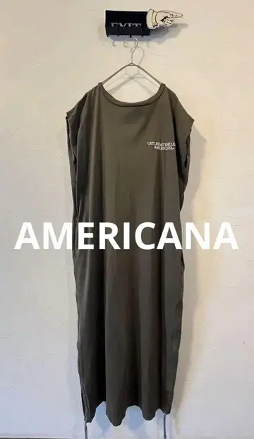AMERICANA 완판템 일본제 로고 2way 슬리브리스 원피스