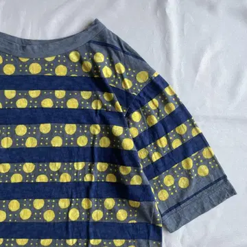 45R 인디고 천축 코몬 반다나 T-SHIRT 일본제