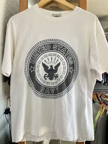 UNITED STATES NAVY 티셔츠 화이트