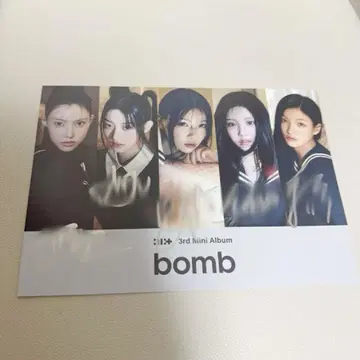ILLIT 전원 친필 사인 색지 bomb 타워 레코드 혜택 사인회