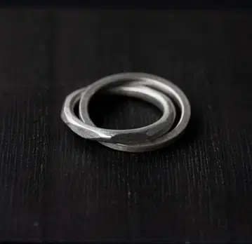PRY Double Crafted Edge Ring 15호 실버 925