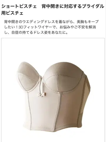 브라이덜블룸 숏 뷔스티에 D65