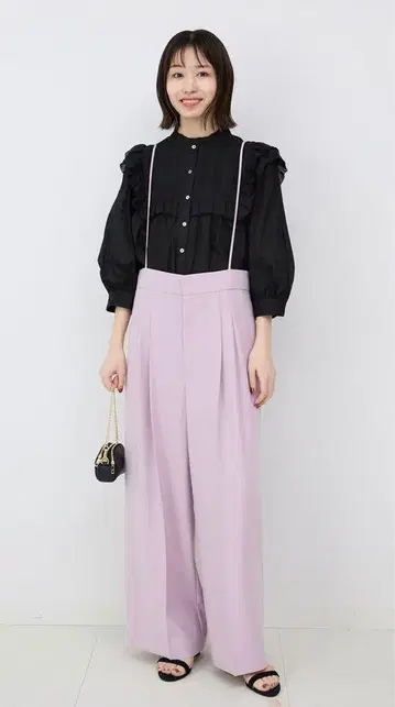 SLOBE IENA 서스펜더 팬츠 38
