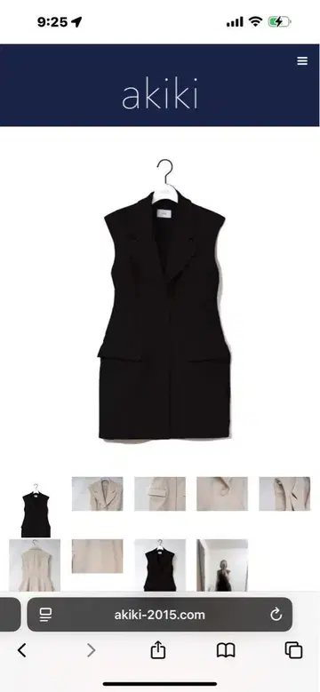 akiki sleeveless jacket dress 원피스 완판템
