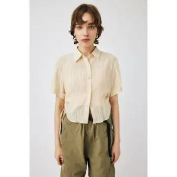 MOUSSY SIDE GATHER H/S 셔츠