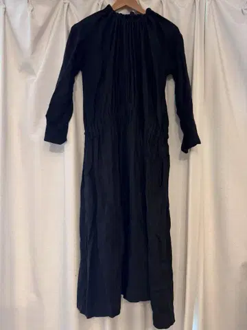 08Mab 블랙 롱 원피스