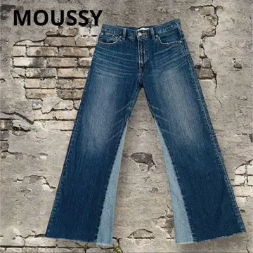 마우지 AZUL BY MOUSSY 플레어 컷 데님 25인치