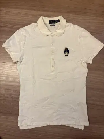 POLO RALPH LAUREN 화이트 피케 셔츠