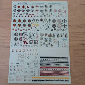 WARHAMMER 데칼 시트 A4 사이즈