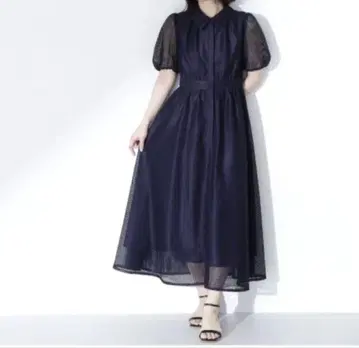 NATURAL BEAUTY BASIC 메쉬 셔츠 원피스