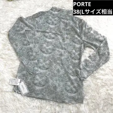 PORTE 포르투 시어 컷 티셔츠 38 시어 상의 L 사이즈