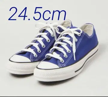 파란색 캔버스 스니커즈 24.5cm