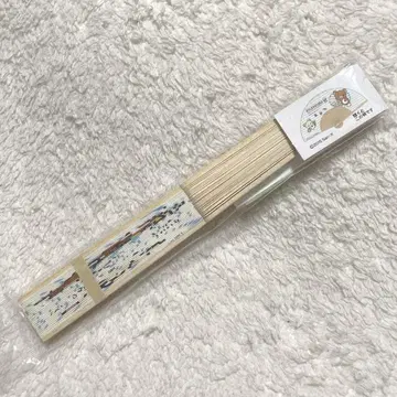 리락쿠마 부채 시마시마 에브리데이 미개봉 산엑스 부채 유카타 일본 의류