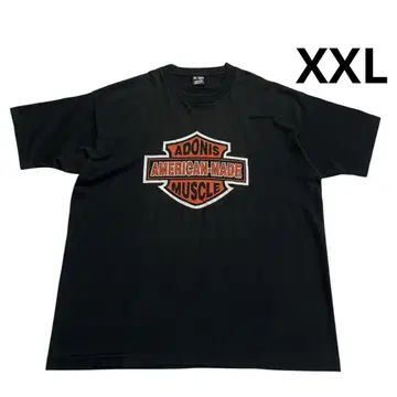 90s USA제 BEST 엠블럼 티셔츠 2XL 블랙 할리