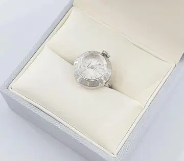 SEIKO 세이코 컷 글라스 반지 워치 수동 와인딩 작동품