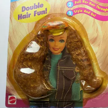 Barbie Magic Change Hair 컬리 빨간 머리 익스텐션