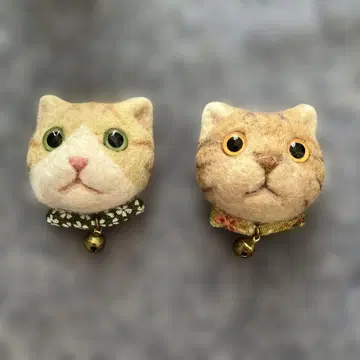 리얼 고양이 브로치