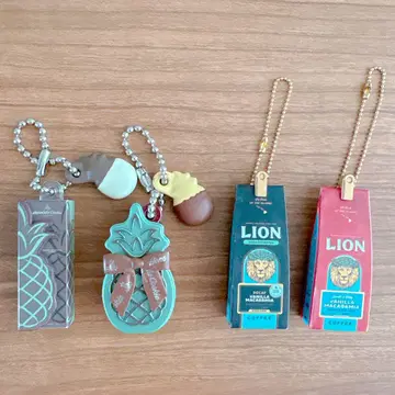호놀룰루 쿠키 LION 커피 키링 4개 세트
