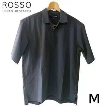 어반 리서치 ROSSO 마루이 직물 반팔 풀오버 셔츠 그레이 sizeM