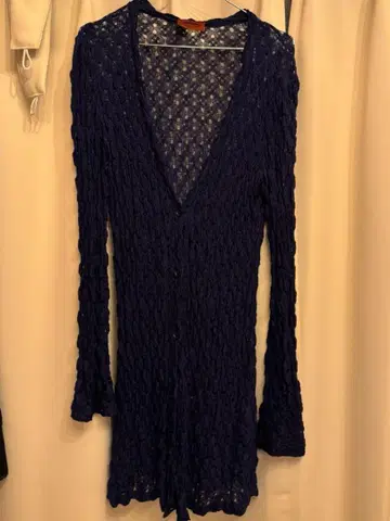 미쏘니 MISSONI 네이비 가디건