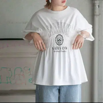 새상품급 시착만 한 상품 KBF 셔링 티셔츠