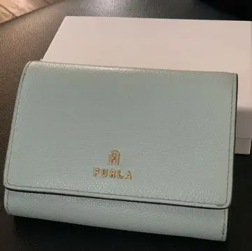 FURLA 접이식 지갑 라이트 블루