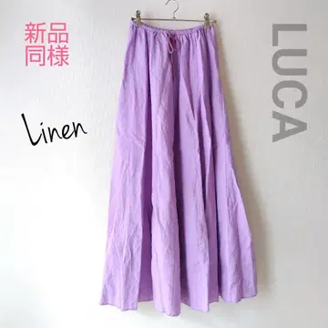 새상품급 LUCA LADY LUCK LUCA 린넨 맥시 스커트 롱 린넨
