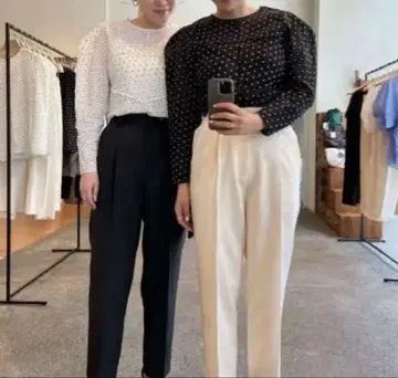 OHGA 턱 테이퍼드 팬츠