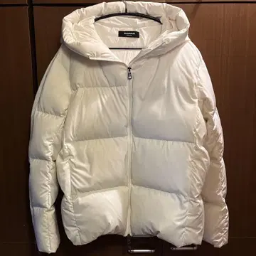 1PIU1UGUALE3 RELAX 지퍼 로고 스트레치 다운 자켓