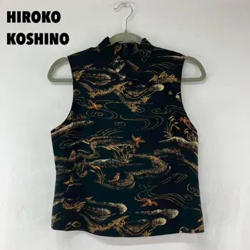 W0138S HIROKO KOSHINO 슬리브리스 티셔츠
